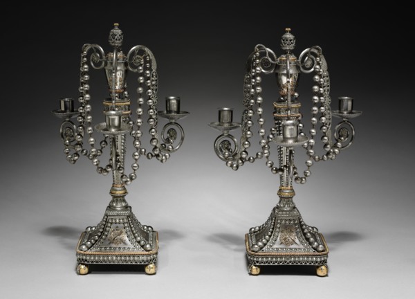 Pair of Candelabra, c. 1790-95. Creator: Unknown.