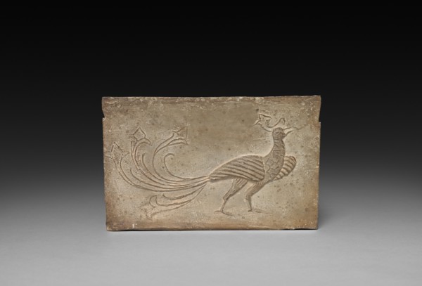 Panel from Model Cooking Stove: Bird and Phoenix, 1st Century BC. Creator: Unknown.