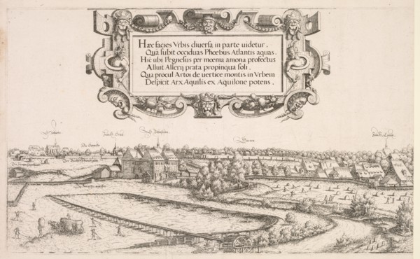 Panoramic View of Nuremberg: Left Portion, 1552. Creator: Hanns Lautensack (German, 1524-1566).