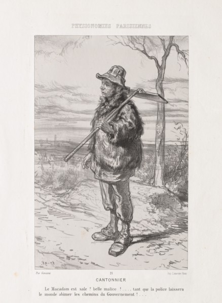 Parsian Physiognomy: Street Sweeper . Creator: Paul Gavarni (French, 1804-1866).