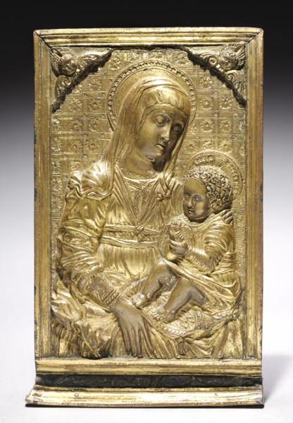 Pax with the Madonna and Child, 1400s. Creator: Antonio Rossellino (Italian, 1427-1479 ), follower of.