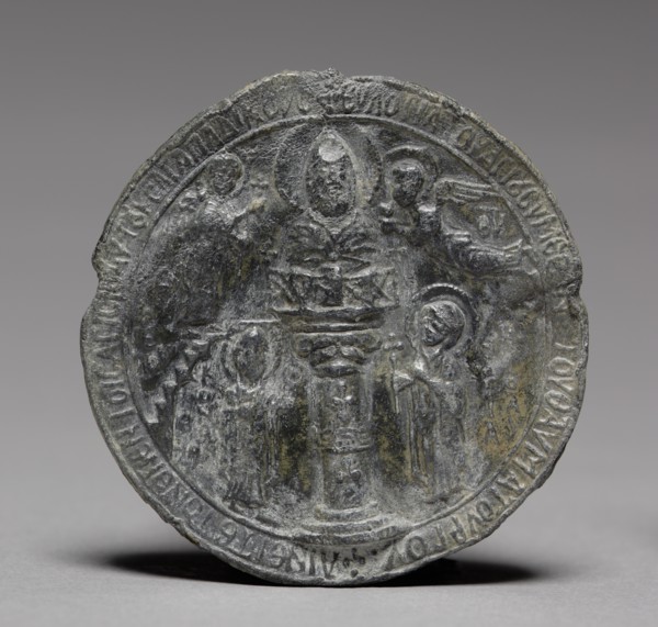 Pilgrim's Medallion with Saint Symeon the Younger, c. 1100. Creator: Unknown.