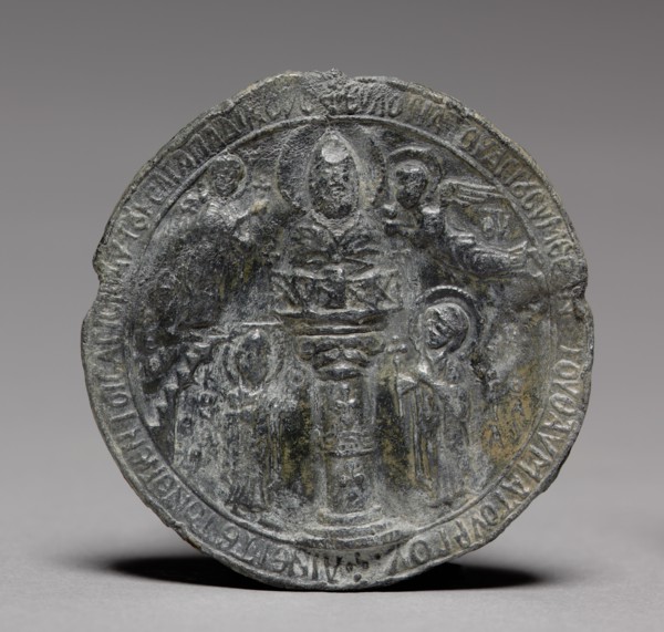 Pilgrim's Medallion with Saint Symeon the Younger, c. 1100. Creator: Unknown.