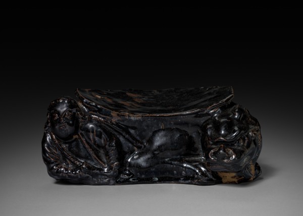 Pillow: Cizhou Ware, 12th-13th Century. Creator: Unknown.