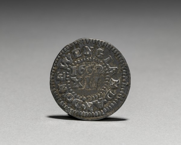 Pine Tree Shilling (reverse), 1652. Creator: John Hull (American, 1624-1683); Robert Sanderson (American, 1609-1693).