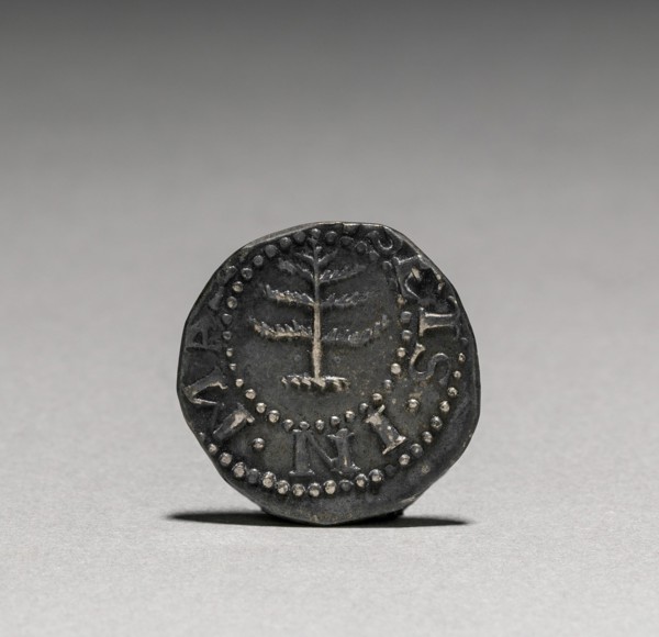 Pine Tree Sixpence (obverse), 1652. Creator: John Hull (American, 1624-1683); Robert Sanderson (American, 1609-1693).