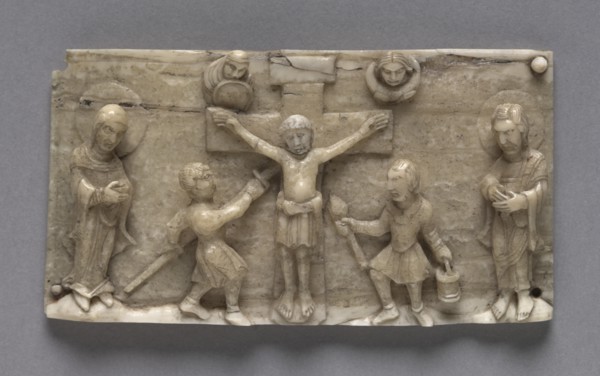 Plaque from a Portable Altar Showing the Crucifixion, 1050-1100. Creator: Unknown.