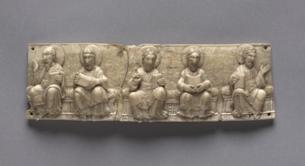 Plaque from a Portable Altar: Christ and the Apostles, 1050-1100. Creator: Unknown.