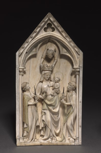 Plaque: The Virgin and Child with Angels, c. 1320-1330. Creator: Unknown.
