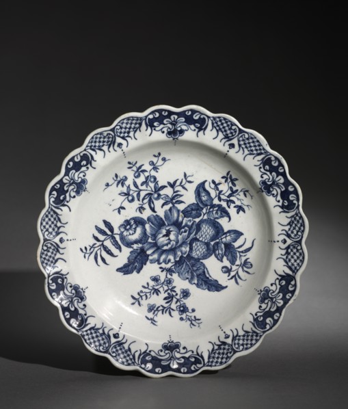 Plate, c. 1750-1770. Creator: Worcester Porcelain Factory (British).