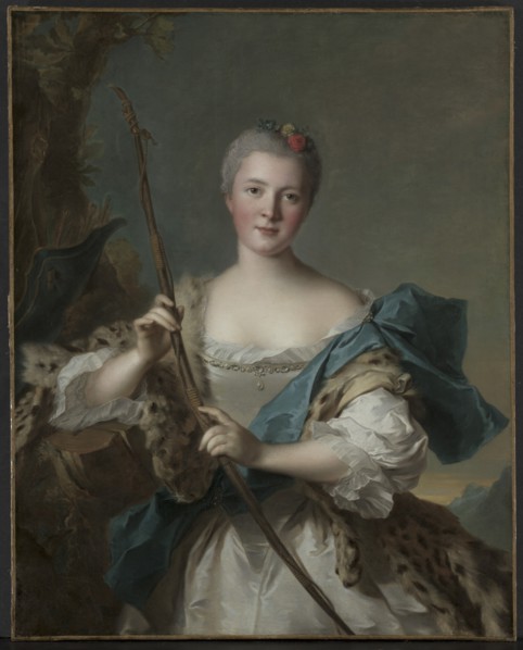 Portrait of a Woman as Diana, 1752. Creator: Jean-Marc Nattier (French, 1685-1766).