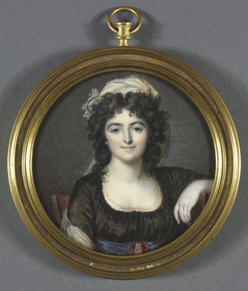 Portrait of a Woman in a Brown Dress, 1795. Creator: François Dumont (French, 1751-1831).