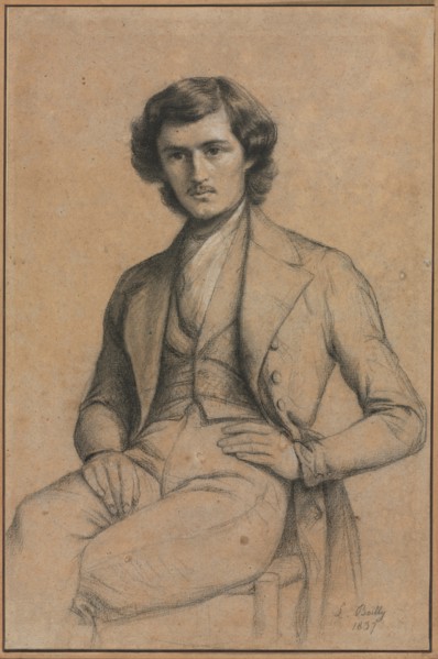Portrait of a Young Man, 1837. Creator: Louis Léopold Boilly (French, 1761-1845).