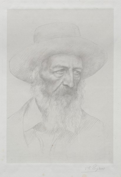 Portrait of Alfred Lord Tennyson. Creator: Alphonse Legros (French, 1837-1911).