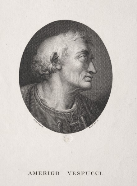 Portrait of Amerigo Vespucci. Creator: Michele Bisi (Italian, c. 1788-1874).