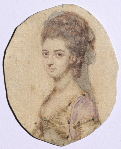 Portrait of Charlotte Bertie, née Warren, 4th Countess of Abingdon, 1778. Creator: John I Smart (British, 1741-1811).