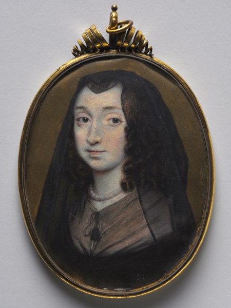 Portrait of Elizabeth Morrison, Lady Capell of Hadham, c. 1650. Creator: Richard Gibson (British, c. 1615-1690).