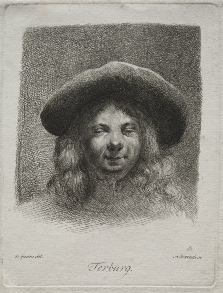 Portrait of Gerard Terborch. Creator: Adam von Bartsch (Austrian, 1757-1821).