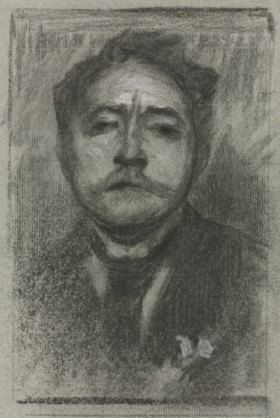 Portrait of Jean Ajalbert, c. 1893. Creator: Eugène Carrière (French, 1849-1906).