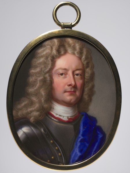 Portrait of John Churchill, 1st Duke of Marlborough, 1715. Creator: Christian Friedrich Zincke (German, 1683/85-1767).