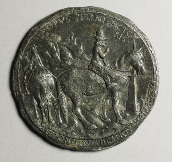 Portrait of John VIII Palaoelogus, Emperor of Constantinople, 1424-1428 (reverse), c. 1438-1439. Creator: Pisanello (Italian, Ferrara, c. 1395-1455).