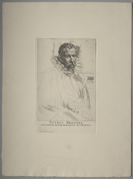 Portrait of Pieter Brueghel. Creator: Anthony van Dyck (Flemish, 1599-1641).