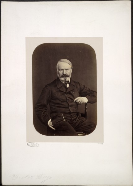 Portrait of Victor Hugo on Guernsey, 1862. Creator: Edmond Bacot (French, 1814-1875).