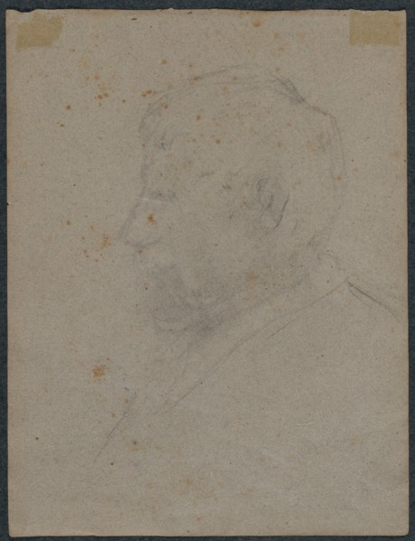 Profile Bust of a Man (verso), 1870s. Creator: Paul Gauguin (French, 1848-1903).
