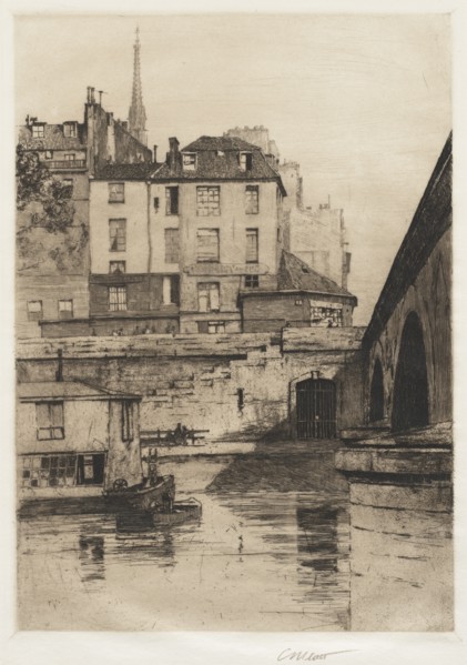 Quai des Orfèvres, Paris, 1886. Creator: Charles Adams Platt (American, 1861-1933).