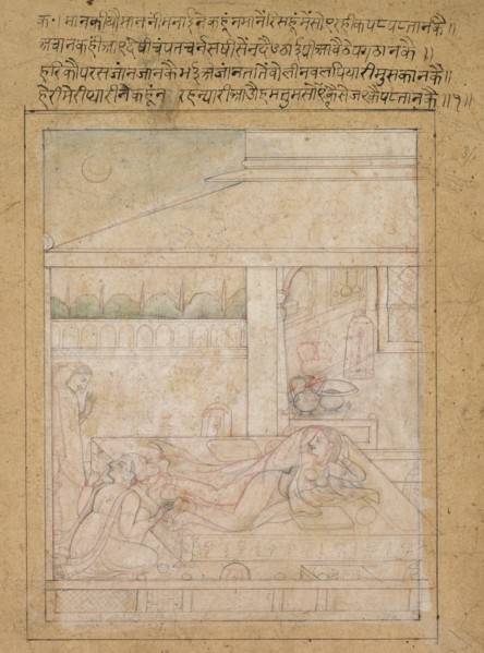Radha and Krishna's Reconciliation , c. 1790-1800. Creator: Unknown.