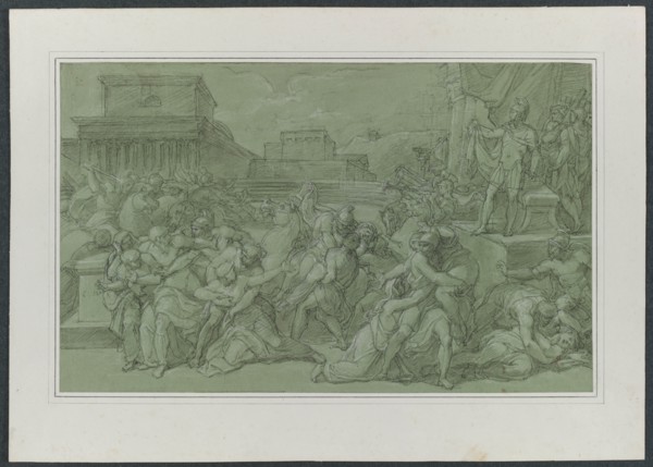 Rape of the Sabines, c. 1820. Creator: Vincenzo Camuccini (Italian, 1771-1844).