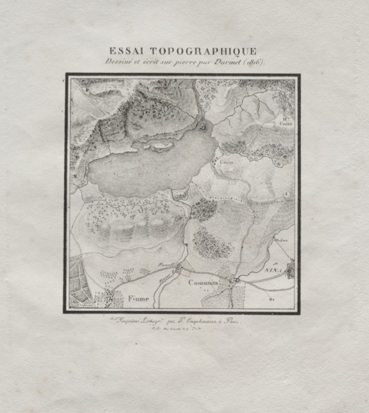 Receuil dessais lithographiques: Essai topographique, 1816. Creator: Darmet (French).