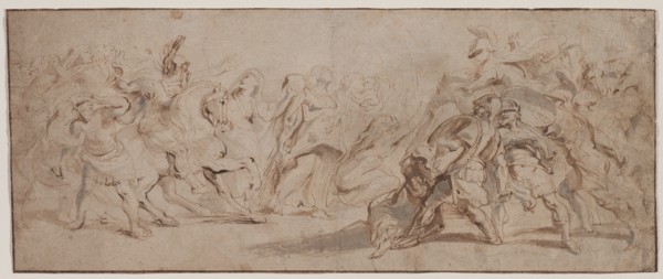 Reconciliation of the Romans and the Sabines, c. 1632/35. Creator: Peter Paul Rubens (Flemish, 1577-1640).