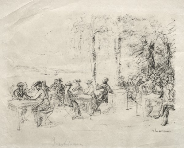 Restaurant am Wasser. Creator: Max Liebermann (German, 1847-1935).