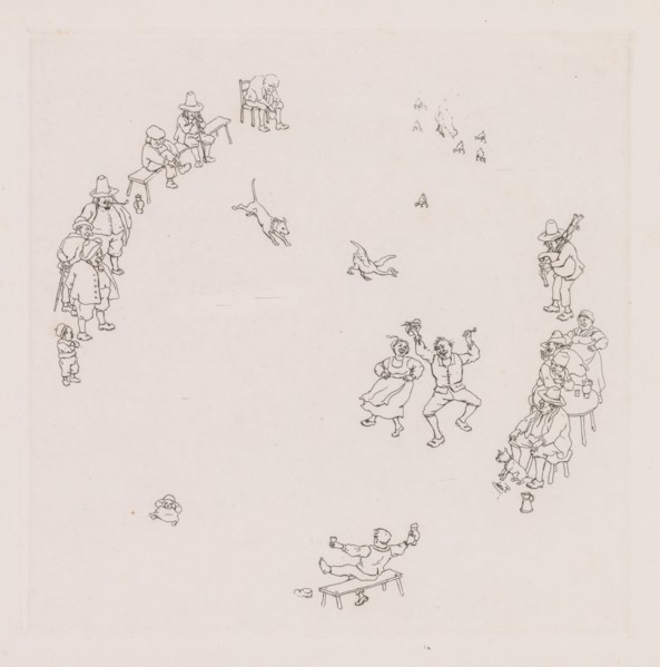 Revelers (Ribauds et Ribaudes). Creator: Léonce Justin Alexandre Petit (French, 1839-1894).