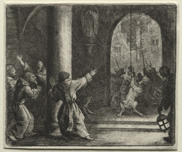 Reynard the Fox: Reynard Tricks the Wolf. Creator: Allart van Everdingen (Dutch, 1621-1675).