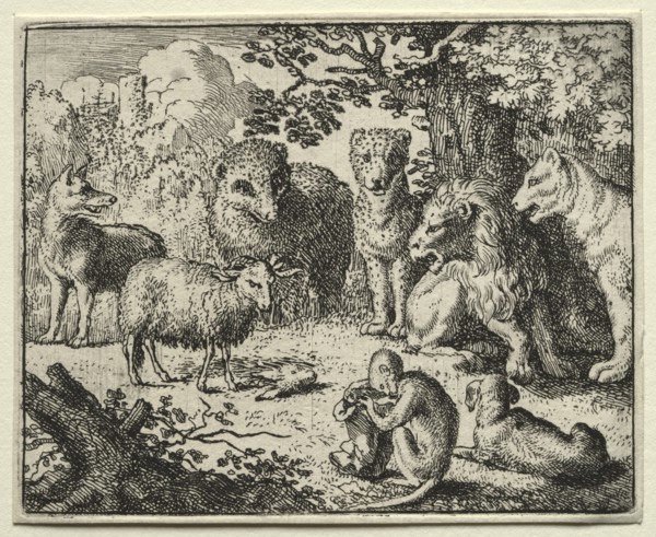 Reynard the Fox: The Arrival of the Packet. Creator: Allart van Everdingen (Dutch, 1621-1675).