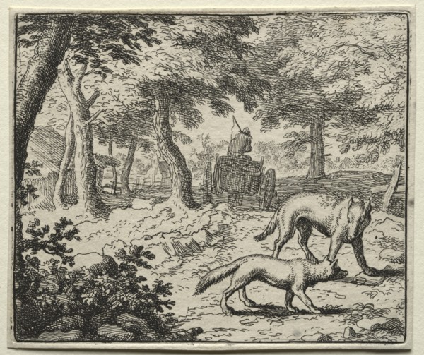 Reynard the Fox: The Badger's Defense of Reynard. Creator: Allart van Everdingen (Dutch, 1621-1675).