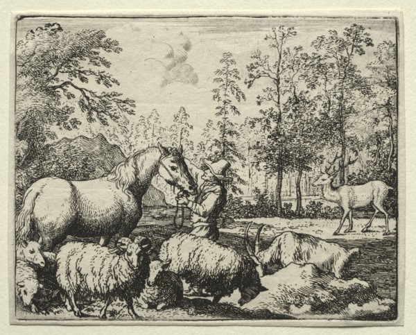 Reynard the Fox: The Jealous Horse. Creator: Allart van Everdingen (Dutch, 1621-1675).