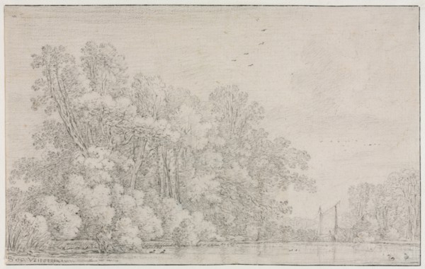 River Landscape, c. 1650?. Creator: Simon de Vlieger (Dutch, 1601-1653).