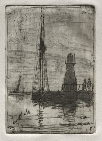 River Pier, 1878. Creator: Otto H. Bacher (American, 1856-1909).