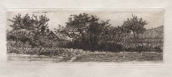 Roofs and Trees, 1879. Creator: Otto H. Bacher (American, 1856-1909).
