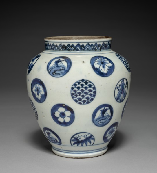 Rose Jar: Imari Ware, 19th century. Creator: Unknown.