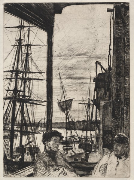 Rotherhite, 1860. Creator: James McNeill Whistler (American, 1834-1903).