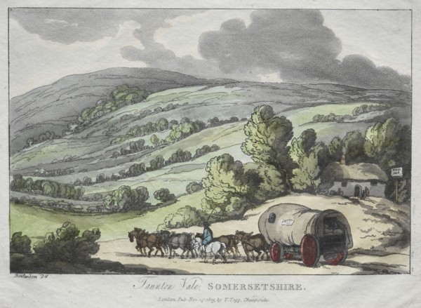 Rowlandson's Sketches from Nature: Taunton Vale, Somersetshire, 1809. Creator: Thomas Rowlandson (British, 1756-1827).