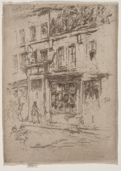 Rue du Buerre, Brussels. Creator: James McNeill Whistler (American, 1834-1903).