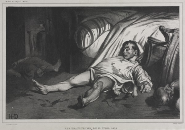 Rue Transnonain, le 15 April, 1834, 1834. Creator: Honoré Daumier (French, 1808-1879).