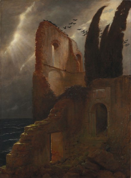 Ruin by the Sea, 1881. Creator: Arnold Böcklin (Swiss, 1827-1901).