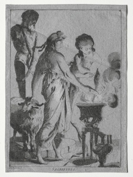 Sacrifice, c. 1775-1776. Creator: Giovanni David (Italian, 1743-1790).