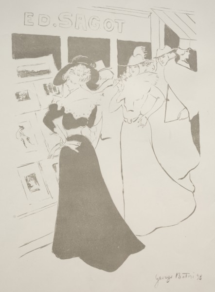 Sagot's Gallery, 1898. Creator: Georges Alfred Bottini (French, 1874-1907).